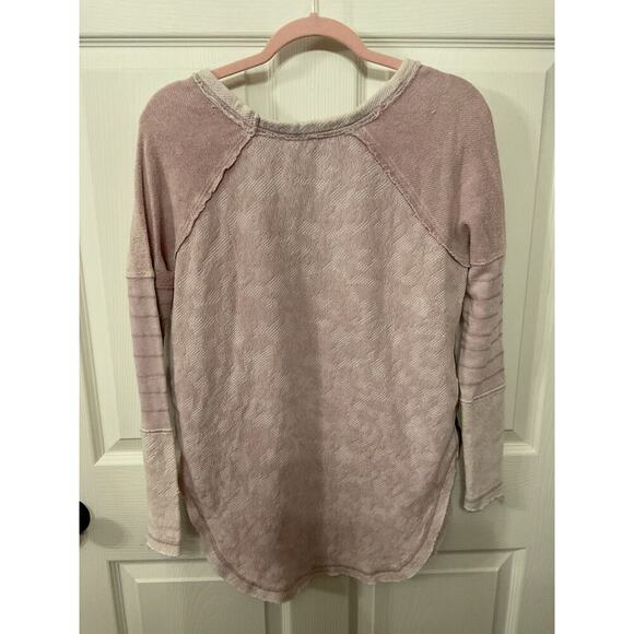 RARE color! Free People Women's Pale Pink Bed of Roses Side Zip Tunic, XS - Picture 7 of 7
